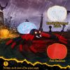 11.8 FT Halloween Inflatables Crawling Spider Outdoor Decorations with Rotating LED Lights, Scary Halloween Giant Blow up Decorations