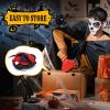 11.8 FT Halloween Inflatables Crawling Spider Outdoor Decorations with Rotating LED Lights, Scary Halloween Giant Blow up Decorations