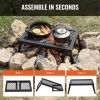 VEVOR Folding Campfire Grill – Heavy Duty Steel Mesh Grate for Fire Pits