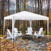 10 x 10 Ft Outdoor Pop-Up Patio Canopy for Beach & Camping