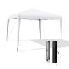 10 x 10 Ft Outdoor Pop-Up Patio Canopy for Beach & Camping