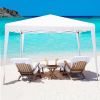 10 x 10 Ft Outdoor Pop-Up Patio Canopy for Beach & Camping
