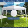 10 x 10 Ft Outdoor Pop-Up Patio Canopy for Beach & Camping