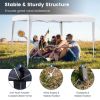 10 x 10 Ft Outdoor Pop-Up Patio Canopy for Beach & Camping