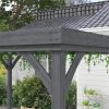 Outdoor Wood Gazebo Pergola with Open Roof for Climbing Plants