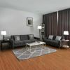2 Table Lamps & 1 Floor Lamp Set with Fabric Shades