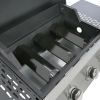 4-Burner Propane Gas Grill with Stainless Steel Construction, 34,000 BTU