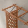 Outsunny Raised Garden Bed with Arch Trellis for Vine Climbing Plants