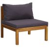 7-Piece Acacia Wood Patio Lounge Set with Cushions