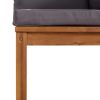 7-Piece Acacia Wood Patio Lounge Set with Cushions