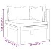 7-Piece Acacia Wood Patio Lounge Set with Cushions