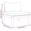 7-Piece Acacia Wood Patio Lounge Set with Cushions