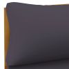 2-Piece Patio Sofa Set with Dark Gray Cushions – Solid Acacia Wood