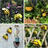 4pcs Metal Bumblebee Wall Art for Outdoor Garden Decor