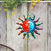 1pc, Creative Metal Sun Wall Decor, Metal Wall Art Decorative Pendant, Celebration Decor
