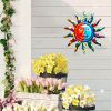 1pc, Creative Metal Sun Wall Decor, Metal Wall Art Decorative Pendant, Celebration Decor