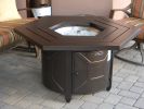 AZ Patio Heaters Hammered Bronze Hexagon Fire Pit