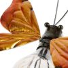 Solar Butterfly Glow Bug Figurine - Best Outdoor Garden Decor for Nighttime Glow