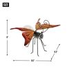 Solar Butterfly Glow Bug Figurine - Best Outdoor Garden Decor for Nighttime Glow