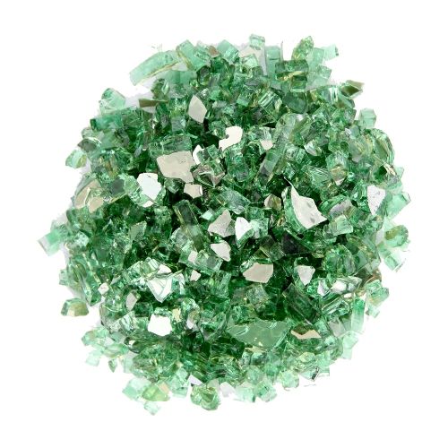 AZ Patio Heaters 20lbs Reflective Fire Glass  Green
