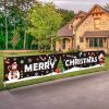 1pc Large Merry Christmas Banner – Santa Claus Holiday Sign for Indoor & Outdoor Decor