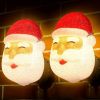 1pc Christmas Santa Porch Light Covers – Outdoor Holiday Decoration