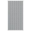 Outdoor Rug 9'x18' Reversible – Black & White Clover, Portable for RV & Camping