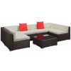 7-Piece Rattan Sectional Patio Furniture Set with Cushions