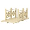 5' Wooden Garden Bridge Footbridge for Backyard Ponds & Streams