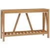 Farmhouse Console Table with Storage Shelf, Rustic Sofa Table for Living Room, Bedroom, Entryway