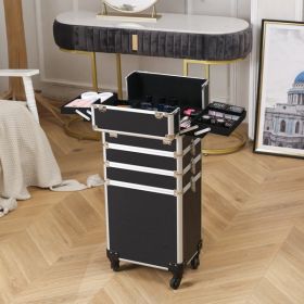 4-in-1 Aluminum Cosmetic Makeup Case Tattoo Box – Black