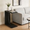 C-Shaped End Table Sofa Side Table for Small Spaces