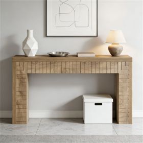 Farmhouse Console Table, Narrow Sofa Table, Long Decorative Table with Unique Surface