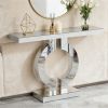 Modern Mirrored Console Table – Elegant Sofa Table with Storage