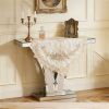 Mirrored Console Table with V-Shape Base – Modern Entryway & Foyer Table