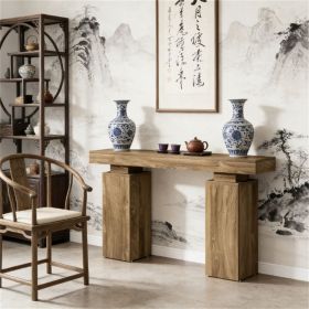 Entrance Table, Wooden Console, Foyer Table, Display Table for Entryway