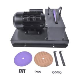 500W Lawn Mower Blade Sharpener with 7" Ceramic Grinding Wheel & Bracket