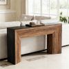 Modern Extra Long Console Table 63" Black Entryway Sofa Table