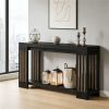 Extra Long Farmhouse Console Table 70.9" Sofa & Entryway Table with Shelf