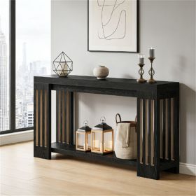 Extra Long Farmhouse Console Table 70.9" Sofa & Entryway Table with Shelf