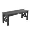 VEVOR Outdoor Bench 44.5" – Weatherproof, 600 lbs Capacity