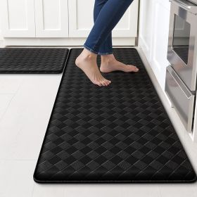 2PCS Cushioned Anti-Fatigue Kitchen Mats – Non-Slip Waterproof Standing Sink Rugs