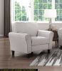 Modern Transitional Sand Fabric Upholstered Accent Chair – Ellery Collection