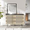 Six-Drawer Storage Cabinet – Modern MDF & Metal Organizer