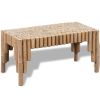 Natural Bamboo Coffee Table – Small Rectangular Eco-Friendly Table