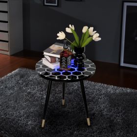 Touch-Sensitive LED Coffee Table – Modern Illuminated Side Table for Living Room or Game Room