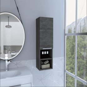 Hazelton Medicine Cabinet – Bathroom Wall Storage, Smokey Oak Finish