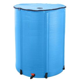 100-Gallon Folding Rain Barrel Water Collector – Blue