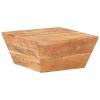 Solid Acacia Wood Coffee Table Square Natural Wood 26 Inch