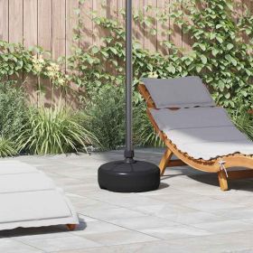 Black Round Umbrella Base – HDPE Plastic Standard Patio Umbrella Stand